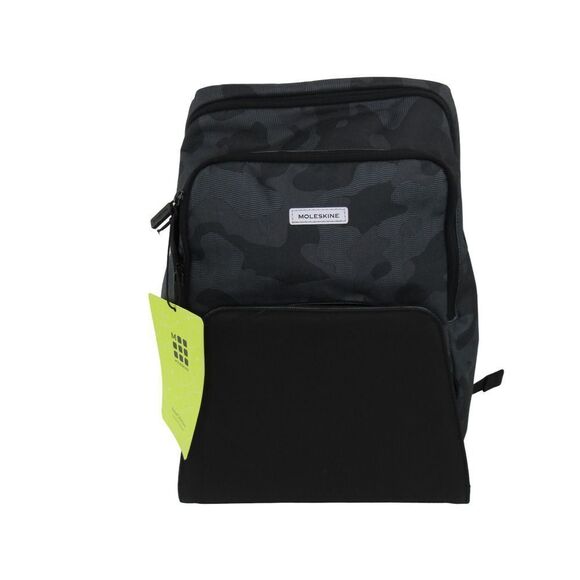 Moleskine Nomad Collection Medium Backpack in Camo Black W/tag - Picture 1 of 6